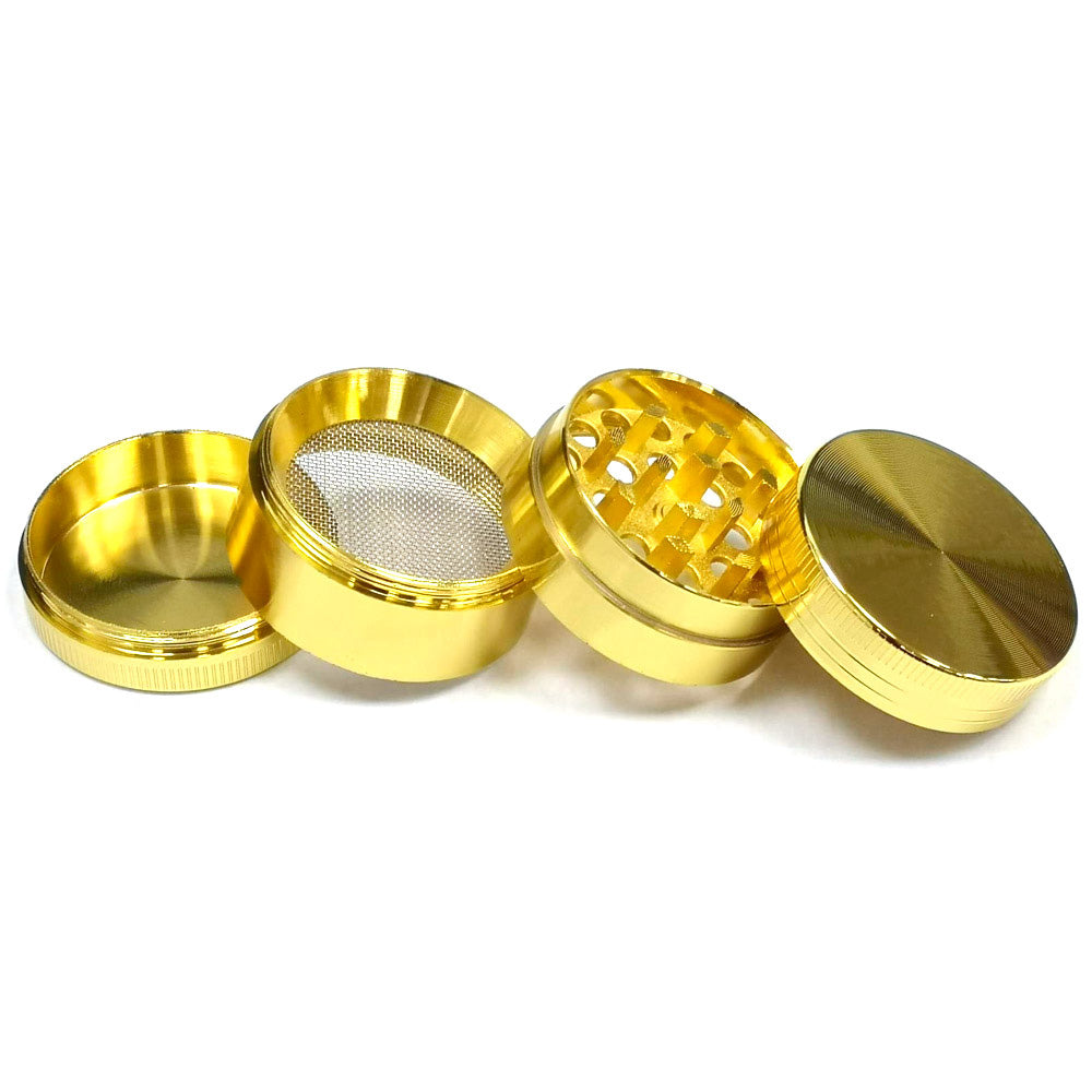 Grinder Polinizador Metal Gold 43 mm.