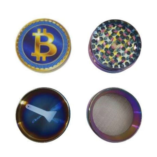 Grinder Pollinatore Metallo Bitcoin Icy 50 mm.