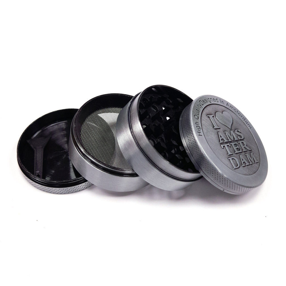 I Love Amsterdam 50mm Metal Pollinator Grinder.