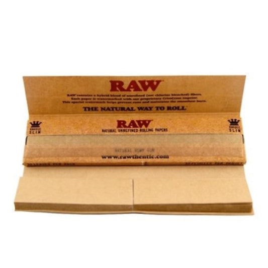 Papel Raw Classic King Size Slim & Tips Connoisseur 24 librillos