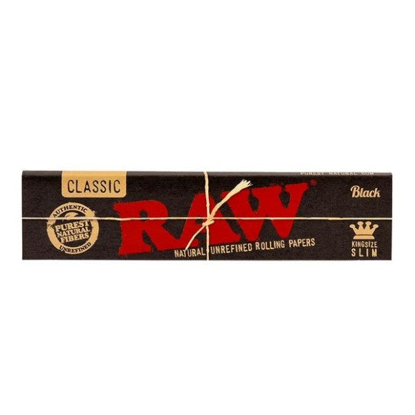 Papel Raw Black King Size Slim 50 librillos