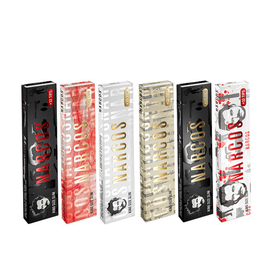Papel de fumar K.S. & Tips Slim Mixed Edition Narcos 24 librillos