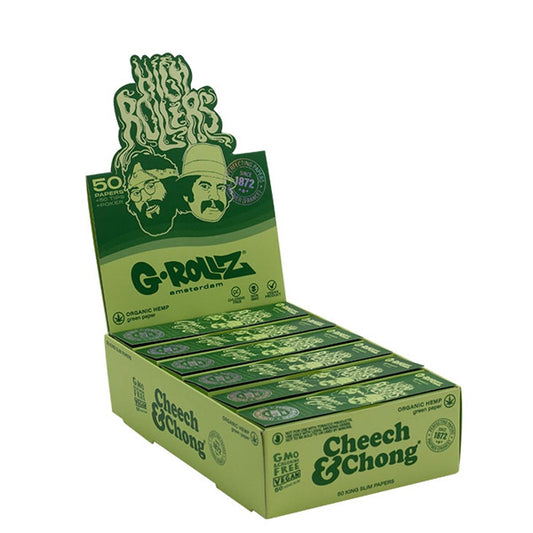 Papel de fumar G-Rollz K.S. & Tips Cheech & Chong Orgamic Hemp 24 librillos