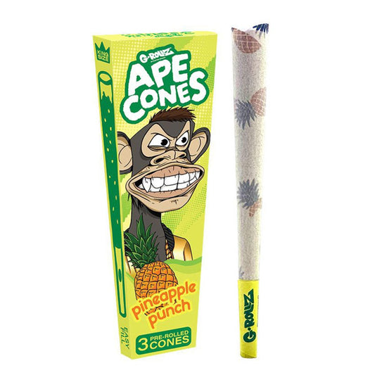 G-Rollz K.S. Cones 3 pc. x 24 Blisters Ape Cones Pineapple