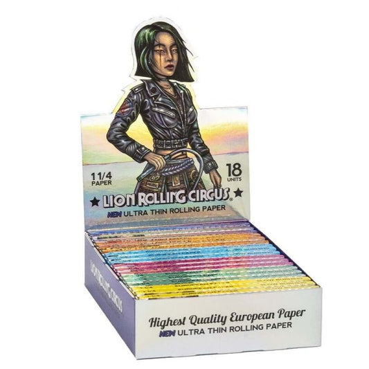 Papel de fumar Rolling Circus 1.1/4 Silver 18 librillos