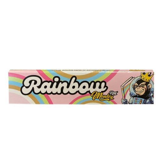 Monkey King Size Slim Rolling Papers Colors Rainbow 50 pcs.