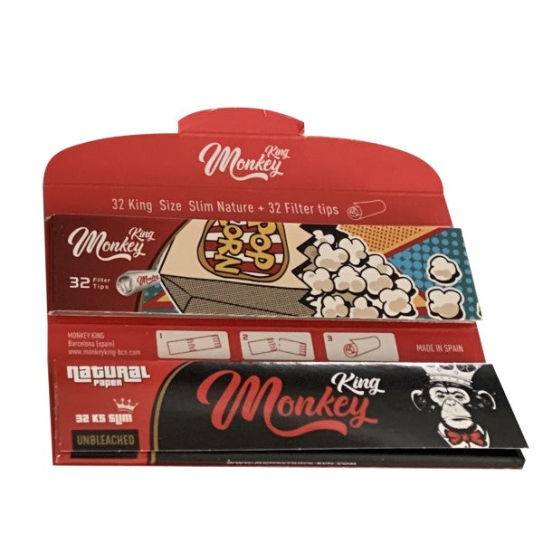 Cartine Monkey King Size Slim & Tips Non Sbiancate 24 pz.