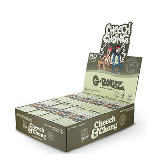 G-Rollz 1.1/4 rolling papers & Cheech & Chong Sofa Tips 24 booklets