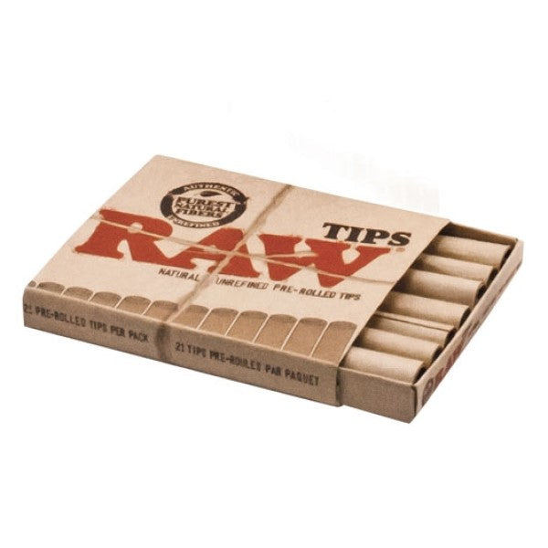 Filtros Raw Tips Prerolled 20x 21 ud.