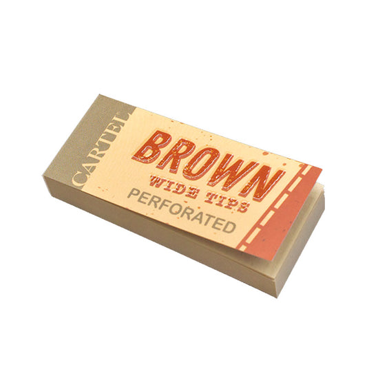 Filtros Cartel Wide Perforado Unbleached 55x25 mm. 50 ud.