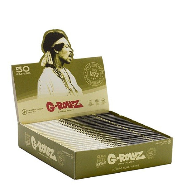 G-Rollz K.S. Rolling Papers Jimi Hendrix Organic Hemp 25 booklets
