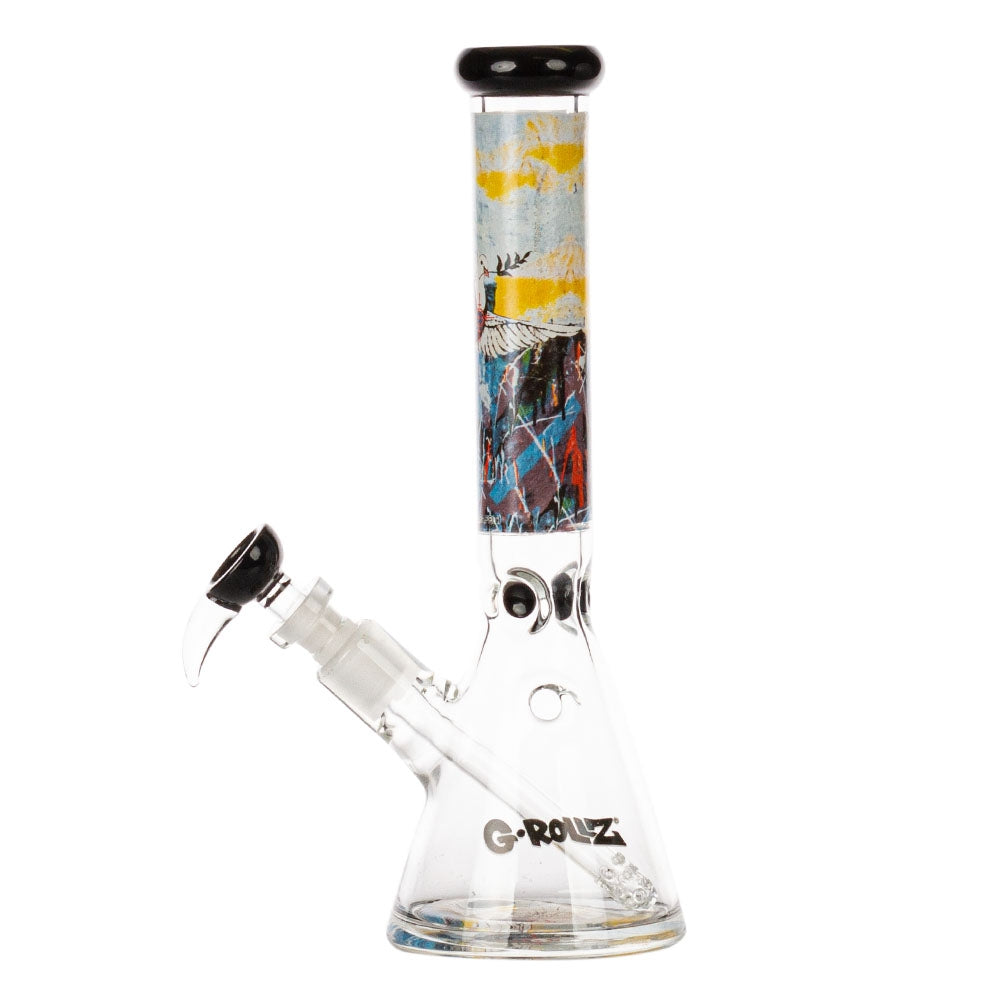 Bong Glass Ice Banksy Bulletproof Dove 29 cm.