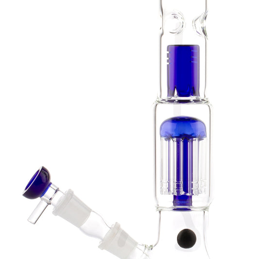 Bong in Vetro Percolator OG Blu 37 cm. Ø45 mm.