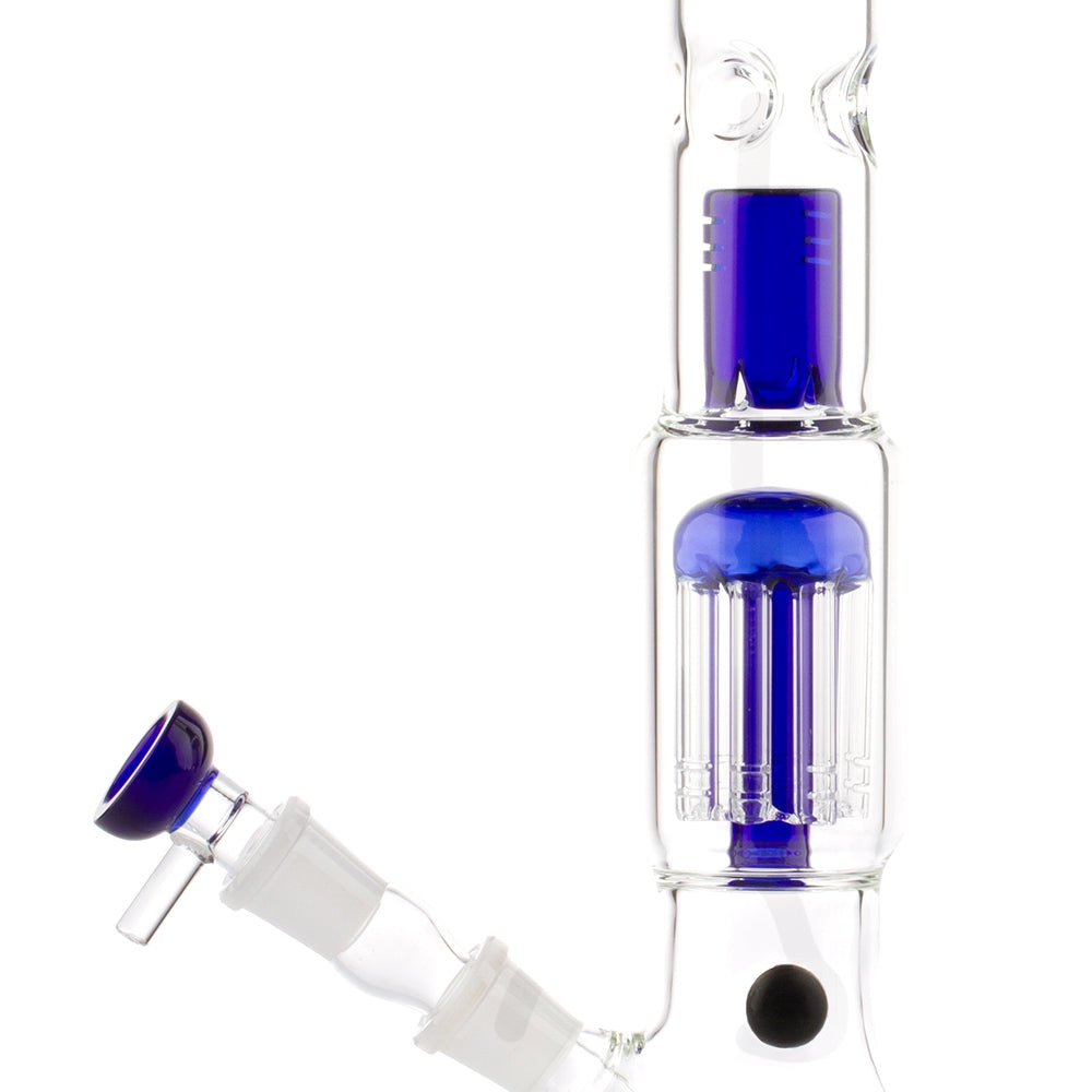 Bong in Vetro Percolator OG Blu 37 cm. Ø45 mm.