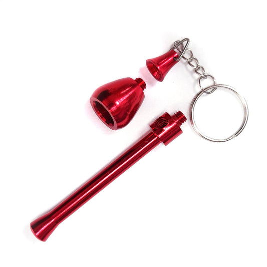 Pipa Metal Llavero Mushroom Red 90 mm.
