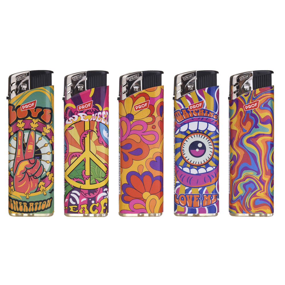 Mechero Piezo 50 ud. Hippie mod. 2
