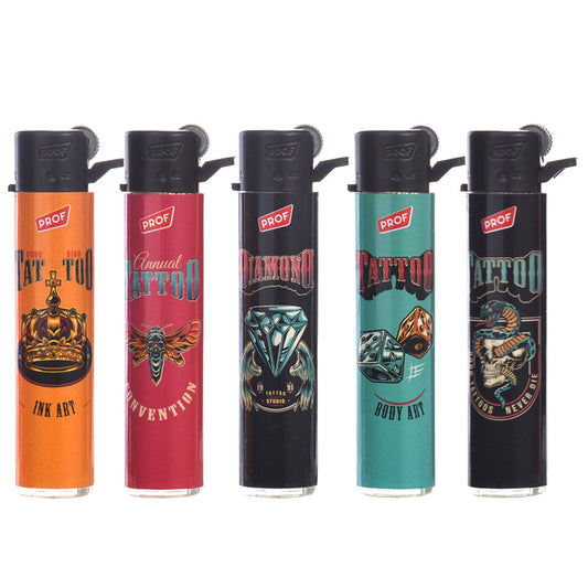 Mechero Round Flint Regulador Piedra & Gas Refill 25 ud. Tattoo