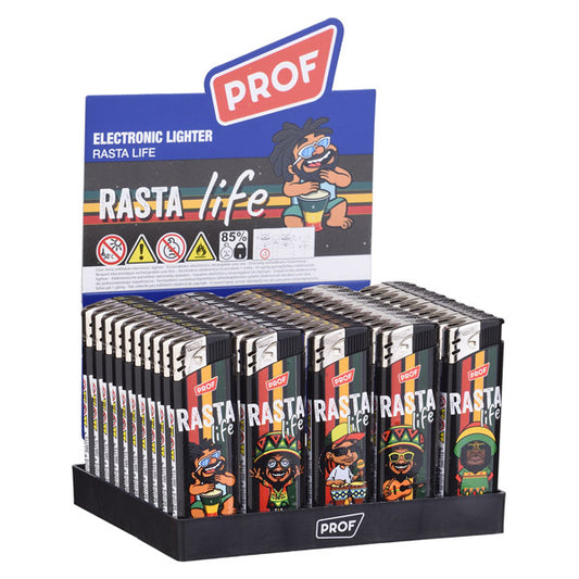 Mechero Piezo 50 ud. Rasta Life