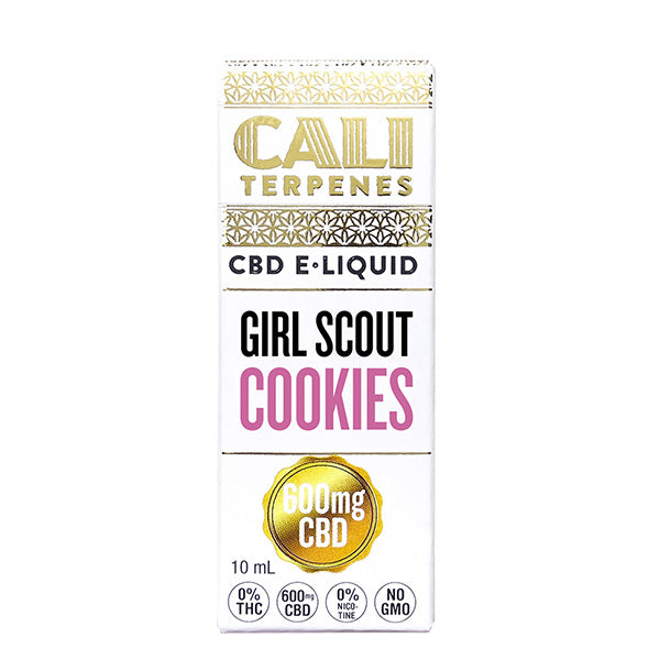 CBD E-Liquid Cali Terpenes Girl Scout Cookies 600 mg. 10 ml.