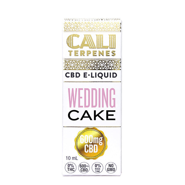 CBD E-Liquid Cali Terpenes Wedding Cake 600 mg. 10 ml.