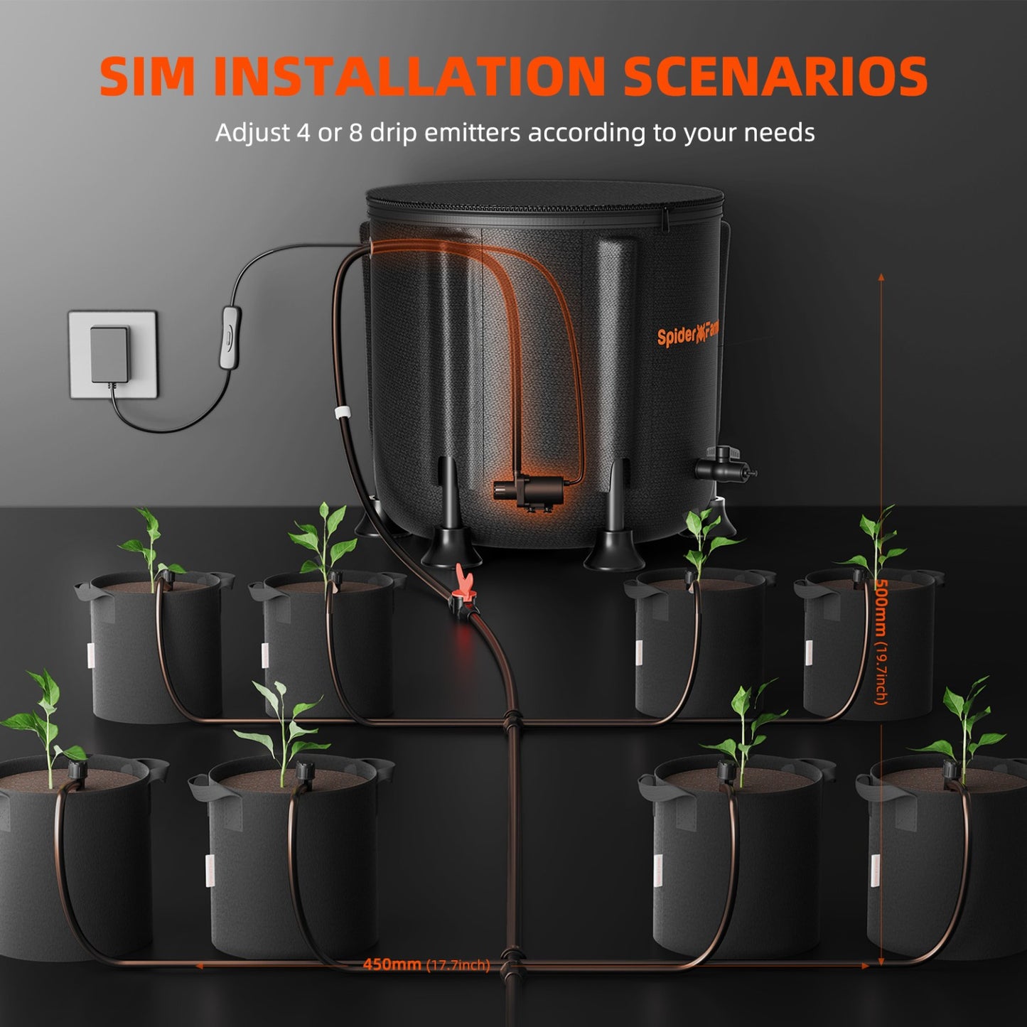 Kit Riego por Goteo Spider Farmer