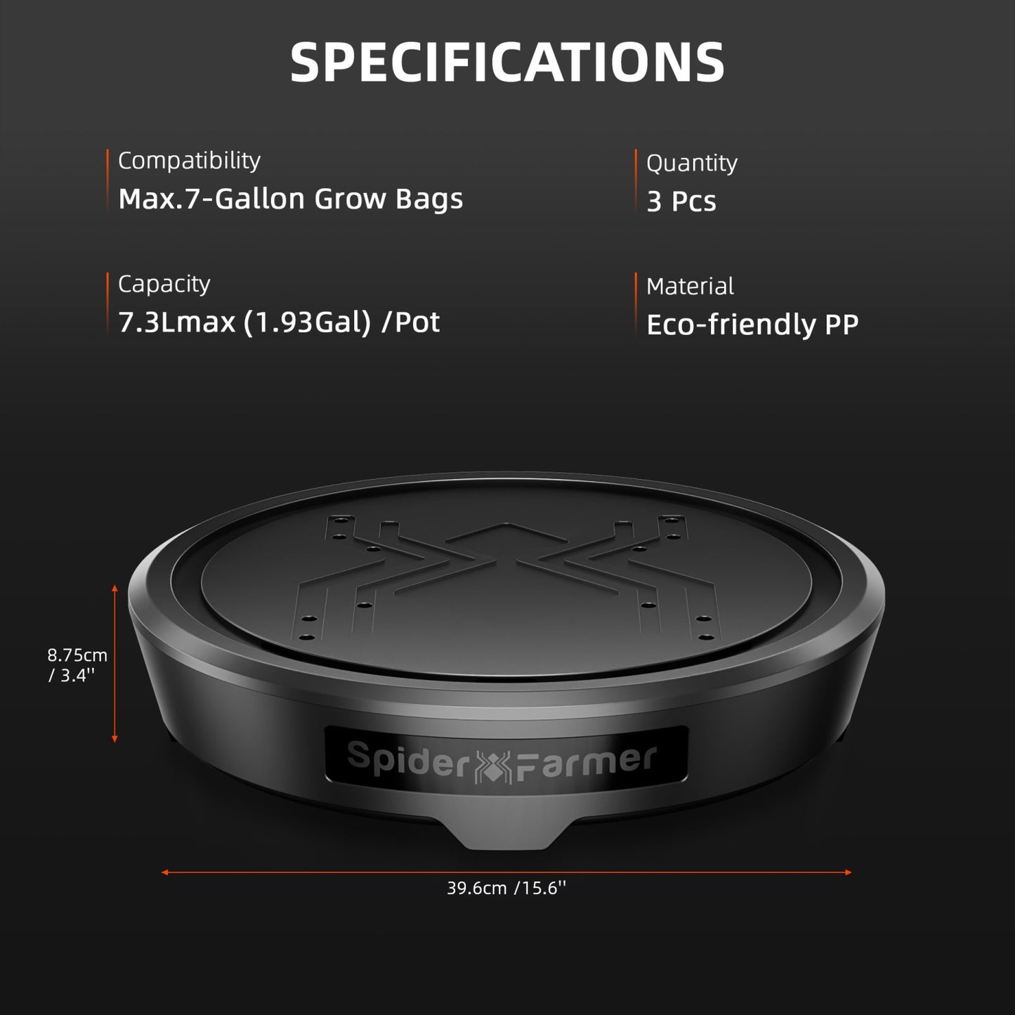 Kit Auto Riego Spider Farmer 3-Pack Gravity-Fed Sin Bomba