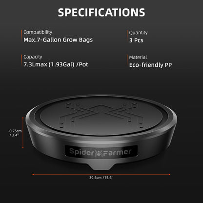 Kit Auto Riego Spider Farmer 3-Pack Gravity-Fed Sin Bomba