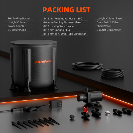 Kit Riego por Goteo Spider Farmer