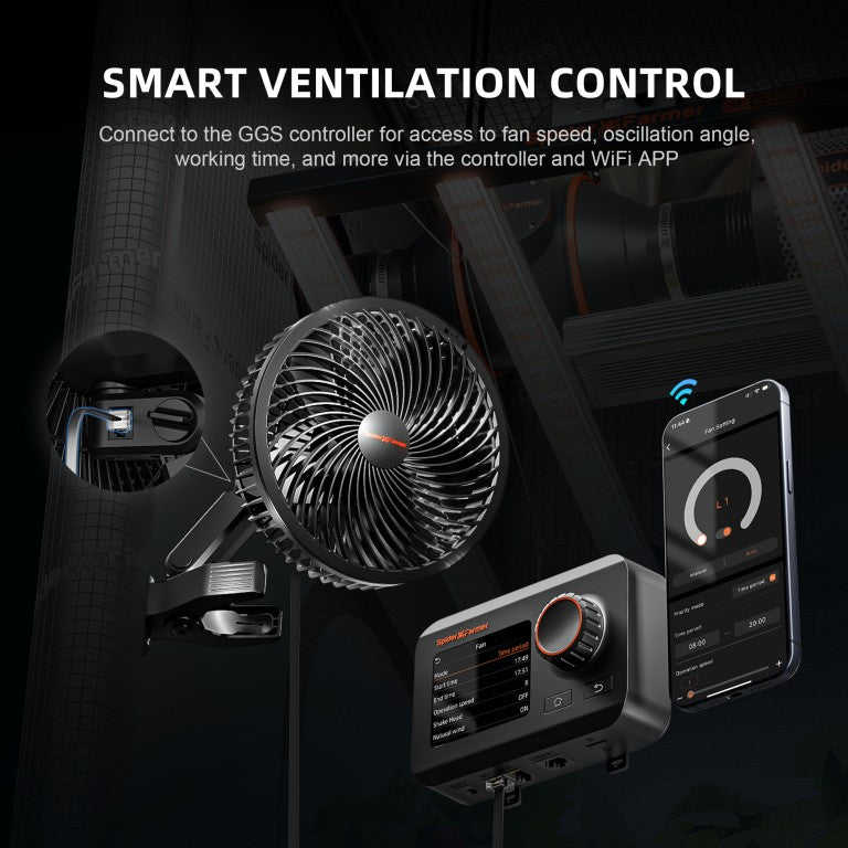 Ventiladores Clip Spider Farmer 6" Pack 2 Unidades