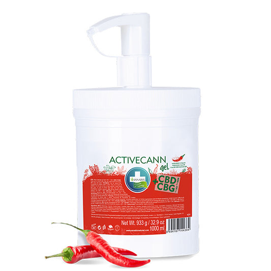 Activecann  Gel Efecto Calor 1 lt. Annabis