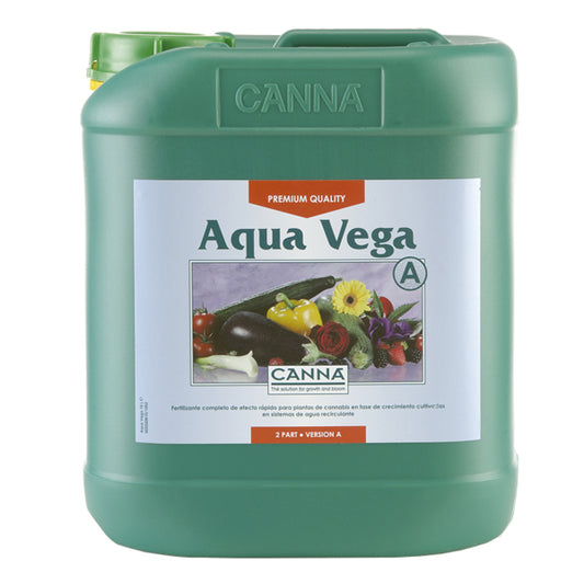 Aqua Vega A 5 lt | Fertilizante Crecimiento Sistemas Recirculantes Gran Formato | Canna