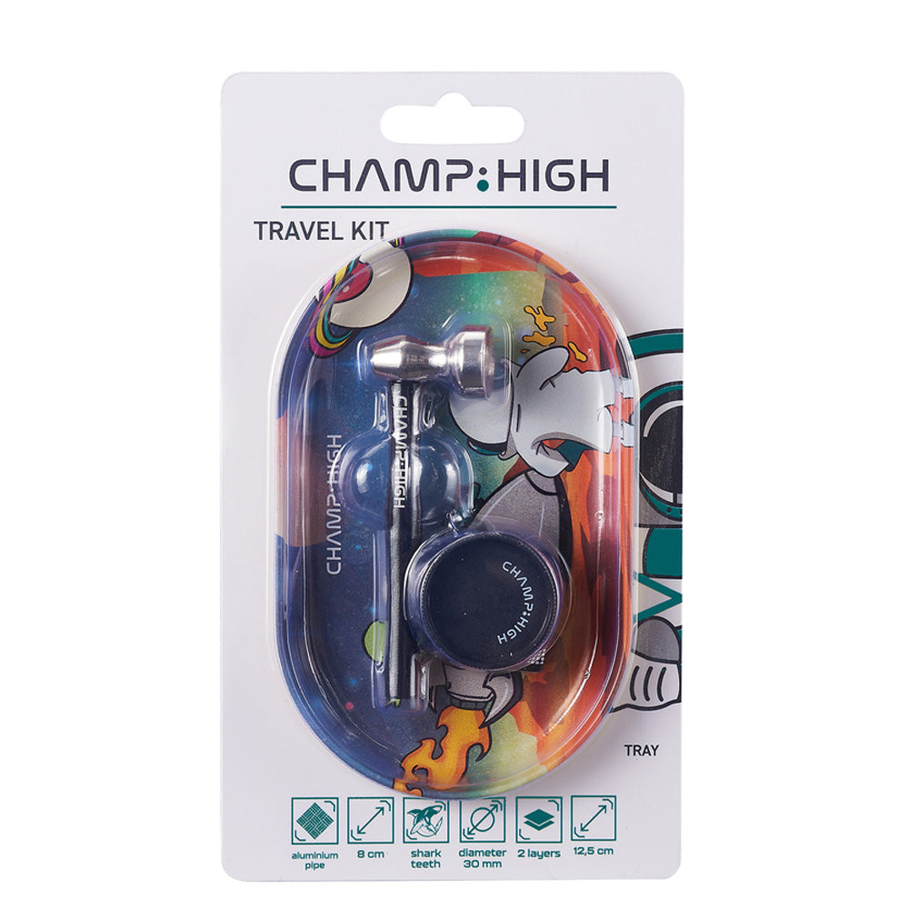 Bandeja Metal 18x12 cm. Kit Grinder & pipa  Mix Color