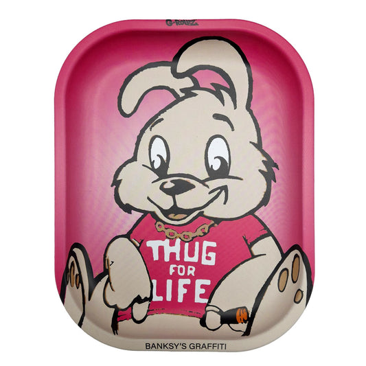 Bandeja Metal 18x14 cm. G-Rollz Banksy Thug Rabbit