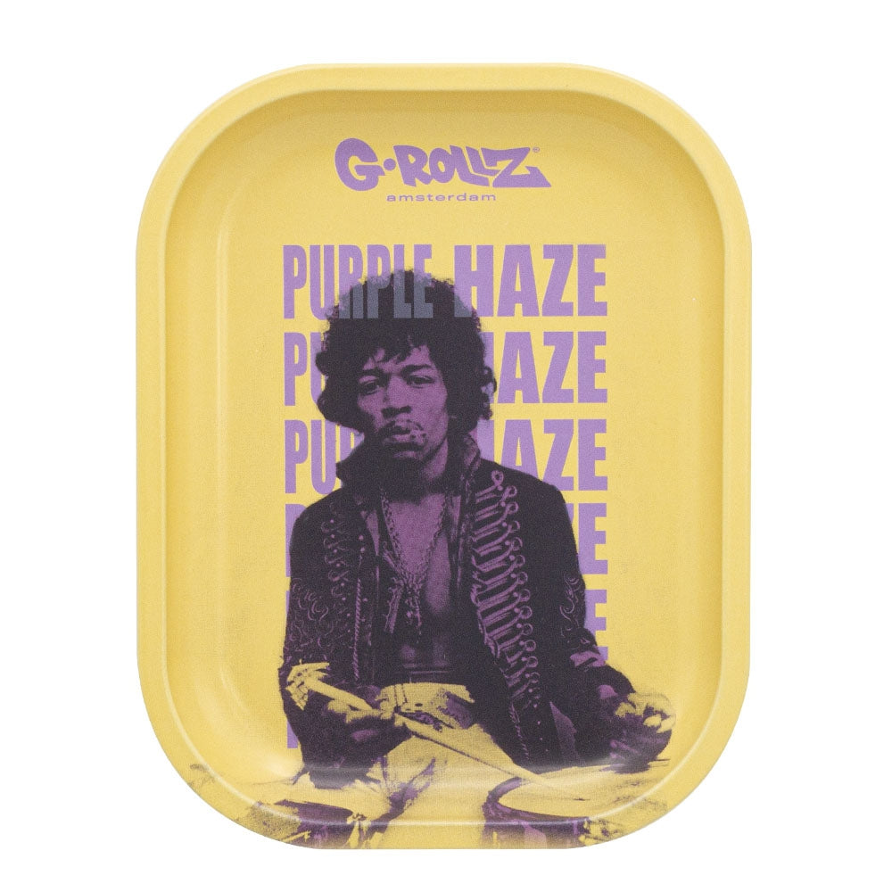 Vassoio in metallo 18x14 cm. G-Rollz Jimi Purple Haze V1