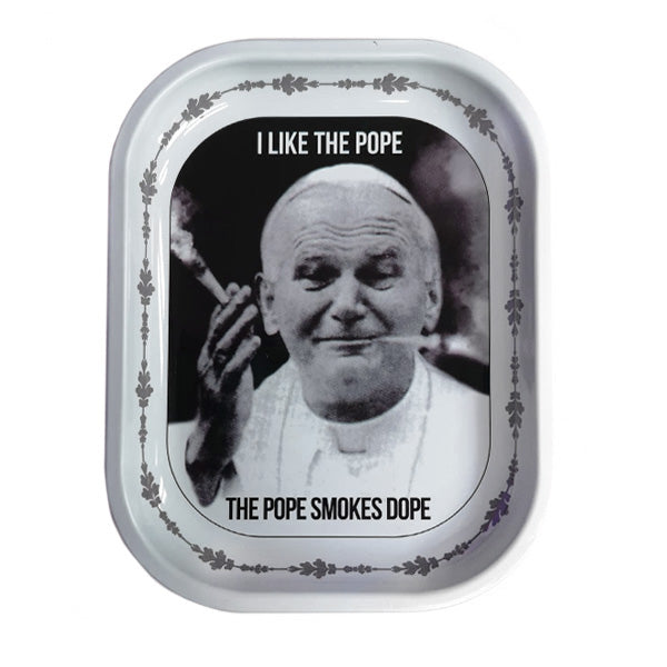 Metal Tray 18x14 cm. Pope