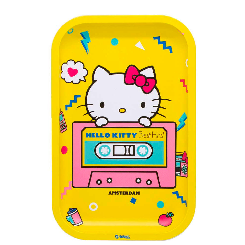 Vassoio in metallo 27x16 cm. G-Rollz Hello Kitty Best Hits