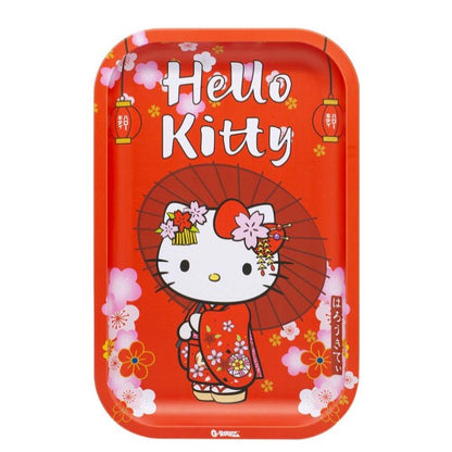 Vassoio in Metallo 27x16 cm. G-Rollz Hello Kitty Kimono Rosso