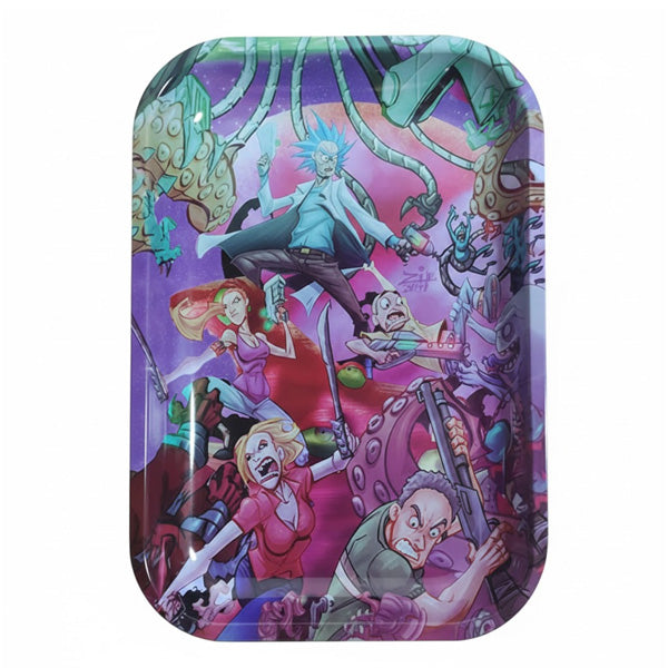 Metal Tray 28x18 cm. Rick & Morty Octopus