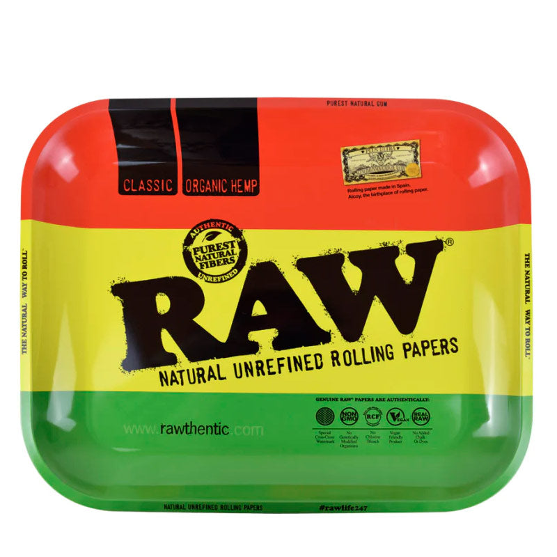 Metal Tray 34x28 cm. Raw Rasta