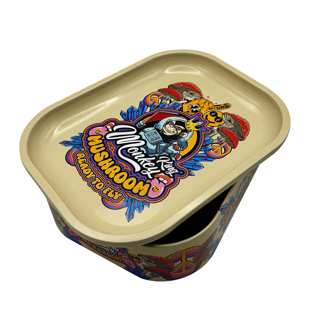 . Bandeja Metal con Caja 18x14 cm Mushroom