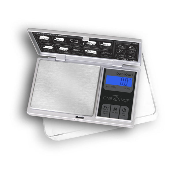 On Balance DZT Digital Scale 1,000 - 0.1 g Silver