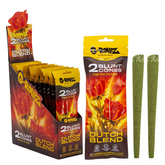 Blunts Cones G-Rollz  Hemp Dutch Blend Rose 12x2 ud.