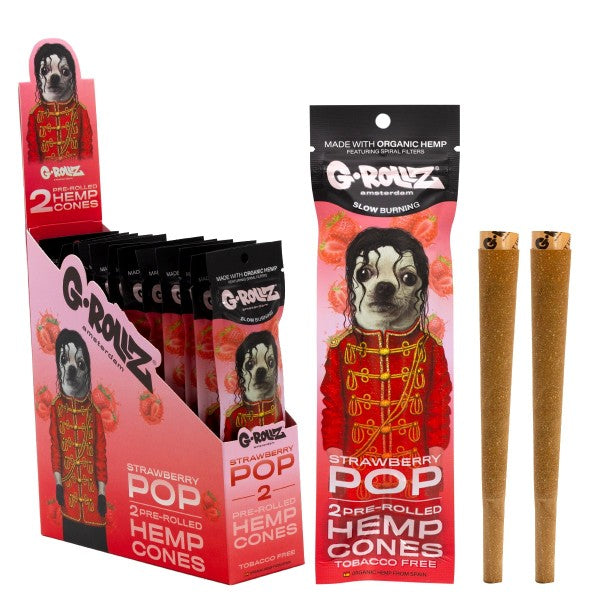 G-Rollz Hemp Pets Strawberry Blunts Cones 12x2 pc.