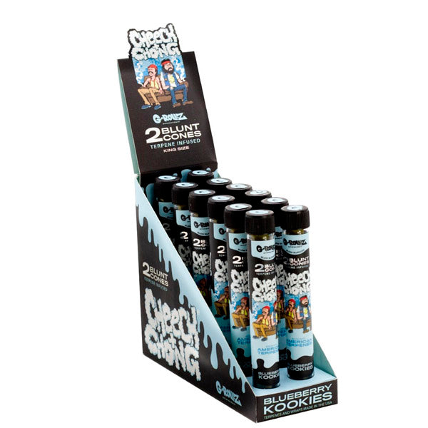 Blunts Cones G-Rollz Hemp Cheech & Chong Blueberry Cookies 12x2 ud.