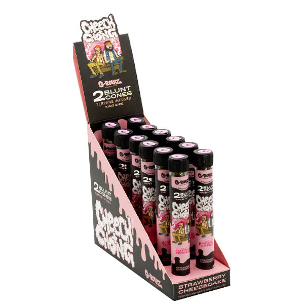Blunts Cones G-Rollz Hemp Cheech & Chong Strawberry Cheesecake 12x2 pc.