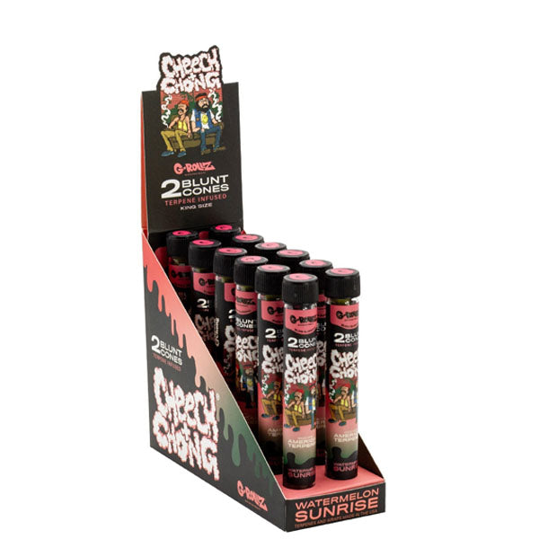 Blunts Cones G-Rollz Hemp Cheech & Chong Watermelon Sunrise 12x2 pc.
