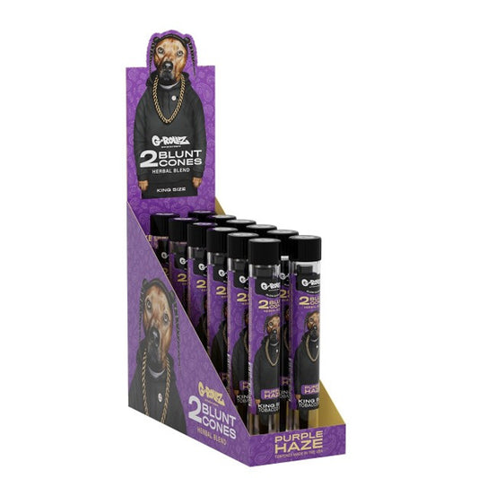 Blunts Cones G-Rollz Hemp The Dog Purple Haze 12x2 ud.