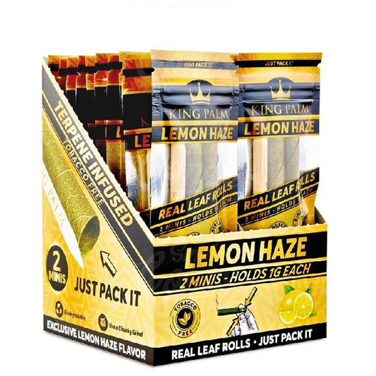 Blunts King Palm Mini Rolls Lemon Haze 20x2 ud.