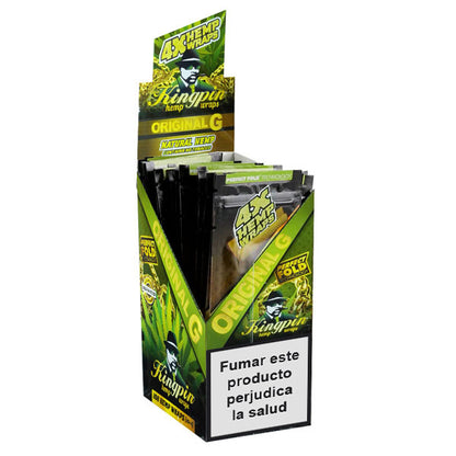 Blunts Kingpin Hemp Wraps Original Natural IT 24x4 pz.