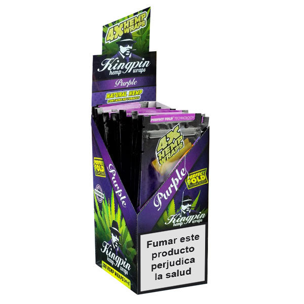 Blunts Kingpin Hemp Wraps Purple Uva ES 25x4 ud.